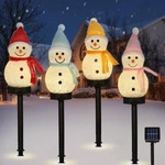 Lewondr Snowman Christmas Decorations Lights, 4PCS Solar Lighted With.... Fixed Price $33.11.