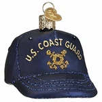 Old World Christmas Glass Blown Ornament, Coast Guard Cap (with Owc Gift Box). Fixed Price $22.40.
