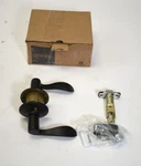 Schlage F10-ACC 622 Accent Door Lever Hall & Closet Passage Lock 1-3/4DR Blk. Fixed Price $17.99.