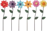 Yeahome Garden Decor For Outside, 6 Pack Flower Stakes Outdoor Meta. Fixed Price $34.10.
