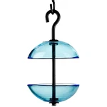 Couronne - Mosaic Birds Double Hanging Poppy Feeder Aqua. Fixed Price $34.95.