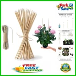 High-quality 8" Bamboo Plant Stakes 50 Durable Support Sticks For Any Project. Fixed Price $9.89.