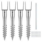 Uimoso No-dig Ground Anchor Set, Pack, 3.94 X 2.76 27.56 Screw-in Stakes. Fixed Price $69.99.