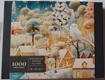 Springbok 1000 Piece Jigsaw Puzzle Theme Is Enchanted Winter Village. Fixed Price $17.00.