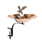 Achla Hummingbird Birdbath, Rail Mount Bracket, Black Powdercoat HBBB-01-RM. Fixed Price $159.99.