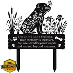 Rngmsi Bulldog Pet Grave Marker Memorial Garden Stake Lawn Outdoor. Fixed Price $27.99.