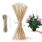 Hopelf 50 Pack 16" Bamboo Plant Stakes For Wood Garden Inch,. Fixed Price $19.96.