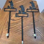 Metal Garden Stakes 15 3/4'' Tall With Mickey Mouse Design Set Of. Fixed Price $32.29.