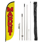 Lookourway Feather Flag Pole Kit - 12 Feet Tall Advertising Banner. Fixed Price $94.12.