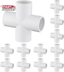 12 Pack 3/4" Cross Pvc Fitting Connector, 4-WAY Furniture Grade Elbow. Fixed Price $20.54.