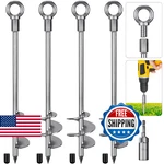 Dolibest 18" Heavy-duty Ground Anchors Screw In, 3" Wide Spiral Earth Fo. Fixed Price $72.25.