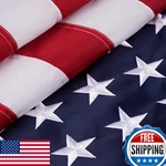Syii American Flag 4X6 Ft Outdoor Heavy Duty Polyester Us Embroidered Stars. Fixed Price $54.07.