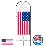 Esttop Garden Flag Stand Metal Yard Holder Lattice Style Decorative Po. Fixed Price $44.16.