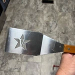 Sports Chest Bbq Grill Spatula & Bottle Opener With Star Cutout Stainless Steel. Fixed Price $26.98.