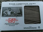 Nelson Composite Wood Shims WC8/32/15/50. Fixed Price $16.00.