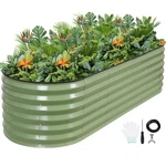 New Good Gain Raised Garden Beds - 6X2X1.4FT Galvanized Planter Boxes Kit With. Fixed Price $81.82.
