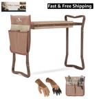 Garden Kneeler And Seat, Folding Bench With Tool Pocket, Gloves.... Fixed Price $48.99.