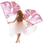 Silipull Pcs Set 32" Praise Dance Worship Flags With X 27.5 Inches, Pink. Fixed Price $23.23.