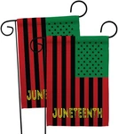Juneteenth American 2-PACK Patriotic Historic Vertical Double-sided Garden Fla. Fixed Price $45.94.