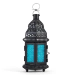 Gallery Of Light Moroccan Lantern Blue Glass. Fixed Price $29.19.