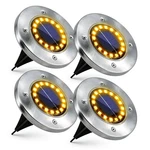 4PK 16 Led Solar Power Buried Light Under Ground Lamp Outdoor Way Garden Deck Aa. Fixed Price $23.19.