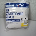 Weather Block Round Central Air Conditioner Cover Silver Vinyl 30IN X 34IN 38209. Fixed Price $16.00.