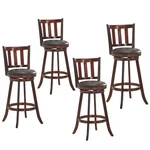 Costway 4 Pcs 29.5" Swivel Bar Stool Leather Padded Dining Kitchen Bistro Chair. Fixed Price $269.99.