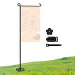 Esttop Heavy-duty 4-PRONG Garden Flag Pole Holder Stand 1PC, Black. Fixed Price $15.66.
