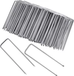 100 Pcs Galvanized Landscape Staples, 6 Inch U-shaped Tent Stakes, Silver. Fixed Price $20.08.