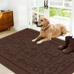 Indoor Doormat, Front 32"X40" Washable, Rubber Backing Non Slip.... Fixed Price $60.52.