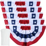American Flag Bunting Patriotic Pleated Fan Usa With Brass Grommets. Fixed Price $88.49.