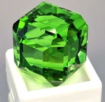 Stunning Green Topaz Cube Cut 112-114 Ct Loose Gemstone Lab-created RK1076. Fixed Price $55.13.