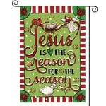 Avoin Colorlife Jesus Is The Reason For Season Garden Flag 12X18 Inch Dou.... Fixed Price $16.43.
