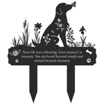 Rngmsi Grave Markers For Cemetery Dog, Metal Yard. Fixed Price $22.85.