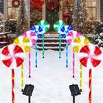 Brightdeck Lollipop Solar Christmas Pathway Lights Outdoor, 10 Pack Led Chris.... Fixed Price $66.92.