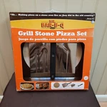 Mr. Bar-b-q Grill Pizza Set, Ceramic Stone Stainless Spatula & Cutter 06187X New. Fixed Price $36.00.