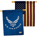 Breeze Decor Air House Flag - Pack Armed Forces Usaf United State. Fixed Price $70.55.