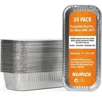 35 Pack Drip Pan Compatible For Weber Smokefire EX4 / EX6 EPX6, Genesis Ii .... Fixed Price $37.59.
