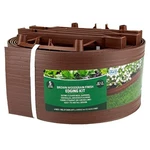 5 In. X 20 Ft. Brown Wood Grain Plastic Landscape Edging With Stakes. Fixed Price $23.83.