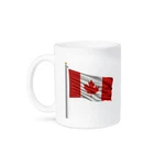 3DROSE, Flag Of Canada On Pole Over White Canadian, Mug. Fixed Price $15.97.