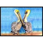 Carolines Treasures 8539-JMAT 36 X 24 In. Pelican Indoor Outdoor Doormat. Fixed Price $40.78.