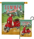 Summer Scooter Travel Hobbies Enjoy The Ride Vespa Bike Garden House Yard Flag. Fixed Price $28.95.