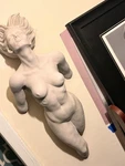 Resin Stepping Out Statue Design Toscano 34.5 H Sculpture Frieze. Fixed Price $165.00.