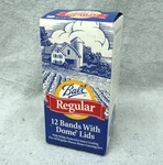 Nos Ball Regular Dome Lids With Bands 12 Count Old Style Packaging. Fixed Price $13.50.