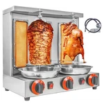 Shawarma Machine 3 Burners Kebab Grill Vertical Rotisserie With 2 Auto Spinni.... Fixed Price $450.68.