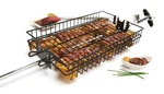 Onward Manufacturing Company Non-stick Flat Spit Rotisserie Grill Basket. Fixed Price $35.76.