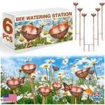 Teenyyou 6 Pcs Bee Watering Station For Garden Metal Cups Butterfly. Fixed Price $44.73.