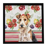 Carolines Treasures WDK8457MFP88 Unisex Wire Fox Terrier Vegetables Framed Me.... Fixed Price $25.15.