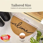Theodore Magnus Welcome 17"X30" Coir Doormat Non-slip Outdoor/indoor. Fixed Price $44.95.