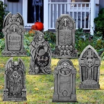 Yerliker 6 Styles 27 Inch Halloween Tombstone Outdoor Decorations Yard Stakes. Fixed Price $35.47.